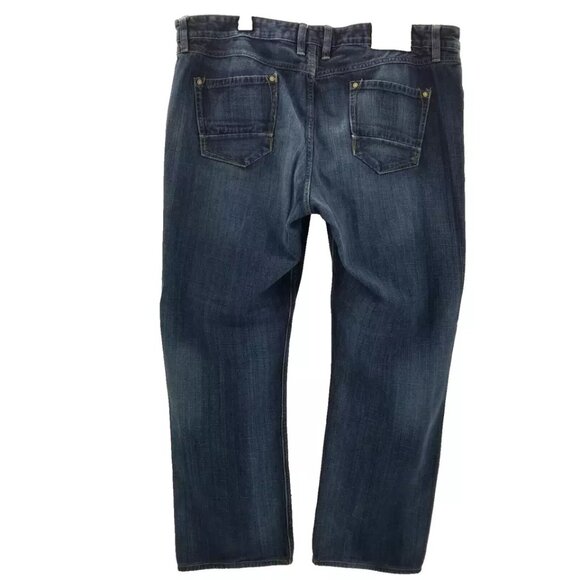 Robert Graham Classic Yates Jeans Men's Light Whiskering Distress 42 x 30 - Picture 2 of 15